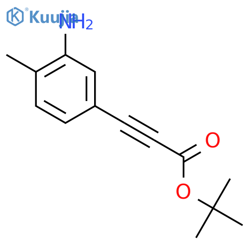 Tert-butyl 3-(3-amino-4-methylphenyl)prop-2-ynoate structure