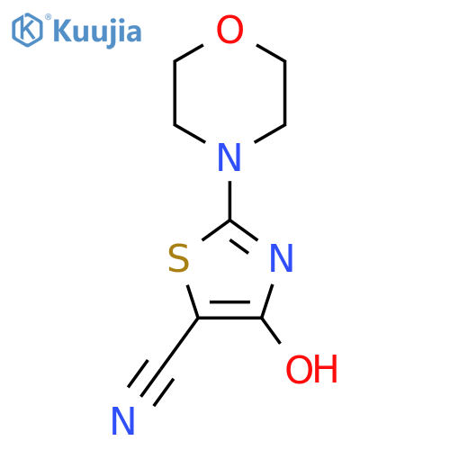 4-hydroxy-2-(morpholin-4-yl)-1,3-thiazole-5-carbonitrile structure