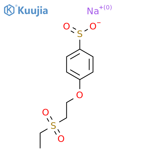 Sodium 4-[2-(ethanesulfonyl)ethoxy]benzene-1-sulfinate structure