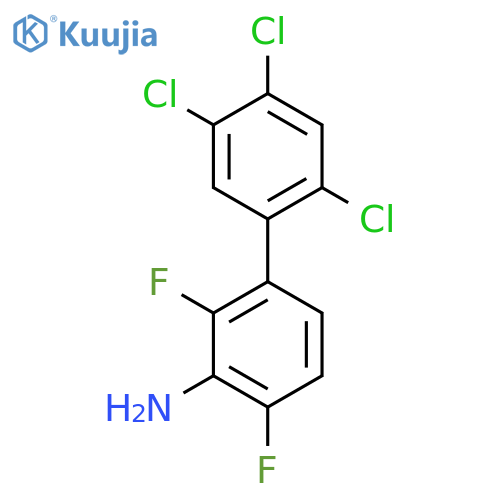 2,6-Difluoro-3-(2,4,5-trichlorophenyl)aniline structure