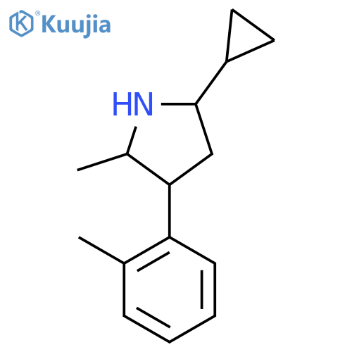5-cyclopropyl-2-methyl-3-(2-methylphenyl)pyrrolidine structure