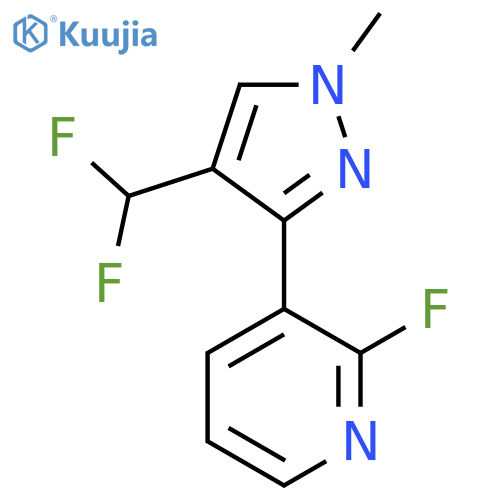 3-4-(difluoromethyl)-1-methyl-1H-pyrazol-3-yl-2-fluoropyridine structure