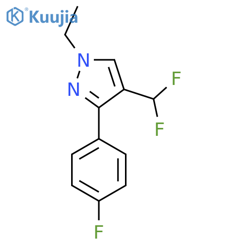 4-(difluoromethyl)-1-ethyl-3-(4-fluorophenyl)-1H-pyrazole structure