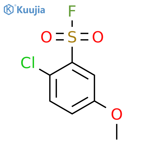 2-Chloro-5-methoxybenzene-1-sulfonyl fluoride structure