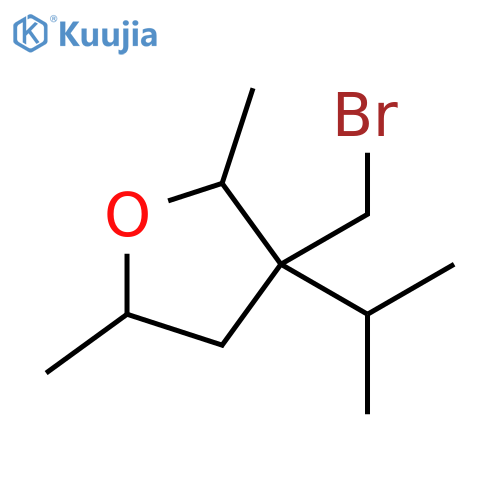 Furan, 3-(bromomethyl)tetrahydro-2,5-dimethyl-3-(1-methylethyl)- structure
