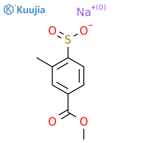 Sodium 4-(methoxycarbonyl)-2-methylbenzene-1-sulfinate structure