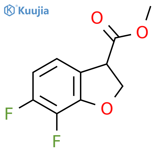 Methyl 6,7-difluoro-2,3-dihydro-1-benzofuran-3-carboxylate structure