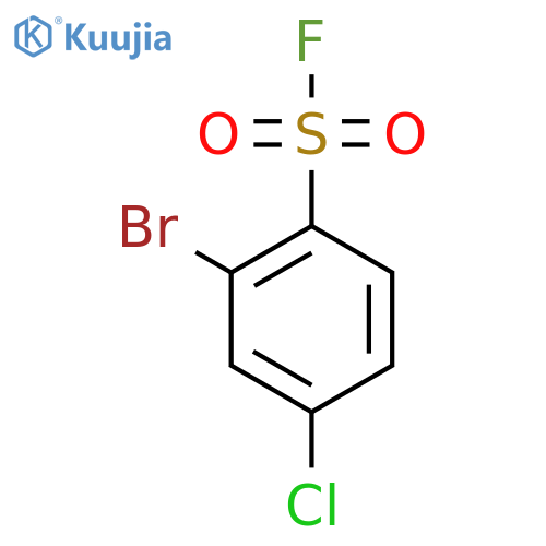 2-Bromo-4-chlorobenzene-1-sulfonyl fluoride structure