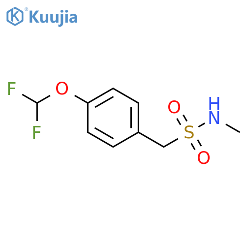 Benzenemethanesulfonamide, 4-(difluoromethoxy)-N-methyl- structure