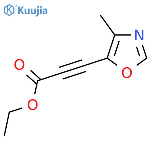 Ethyl 3-(4-methyl-1,3-oxazol-5-yl)prop-2-ynoate structure
