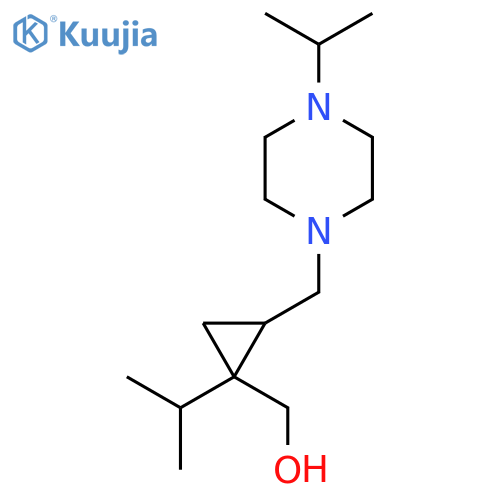 [1-(Propan-2-yl)-2-{[4-(propan-2-yl)piperazin-1-yl]methyl}cyclopropyl]methanol structure