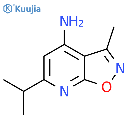 3-Methyl-6-(propan-2-yl)-[1,2]oxazolo[5,4-b]pyridin-4-amine structure