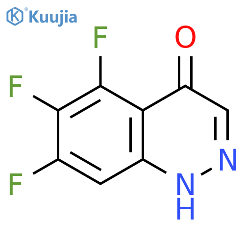 4(1H)-Cinnolinone, 5,6,7-trifluoro- structure