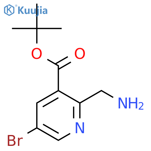 Tert-butyl 2-(aminomethyl)-5-bromopyridine-3-carboxylate structure