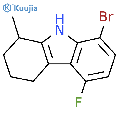 8-bromo-5-fluoro-1-methyl-2,3,4,9-tetrahydro-1H-carbazole structure