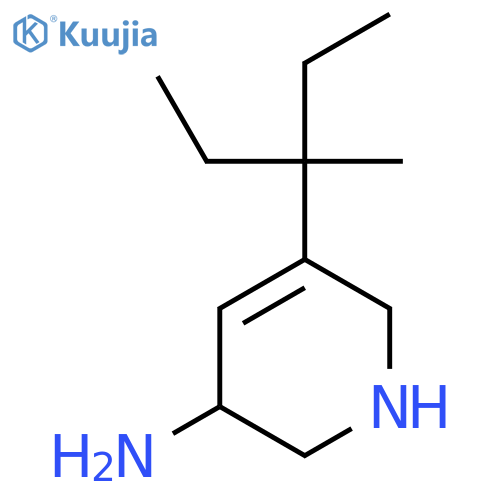 5-(3-Methylpentan-3-yl)-1,2,3,6-tetrahydropyridin-3-amine structure