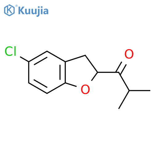 1-(5-Chloro-2,3-dihydro-1-benzofuran-2-yl)-2-methylpropan-1-one structure
