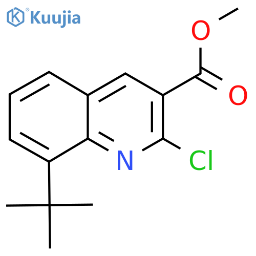 Methyl 8-tert-butyl-2-chloroquinoline-3-carboxylate structure