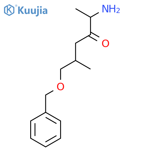 2-Amino-6-(benzyloxy)-5-methylhexan-3-one structure