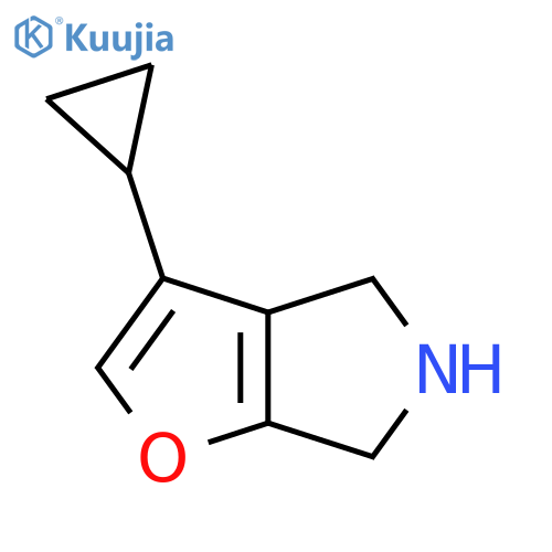 3-cyclopropyl-4H,5H,6H-furo[2,3-c]pyrrole structure
