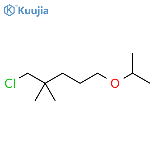 Pentane, 4-(chloromethyl)-4-methyl-1-(1-methylethoxy)- structure