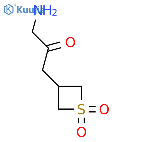 3-(3-Amino-2-oxopropyl)-1lambda6-thietane-1,1-dione structure