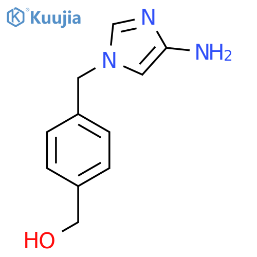 {4-(4-amino-1H-imidazol-1-yl)methylphenyl}methanol structure