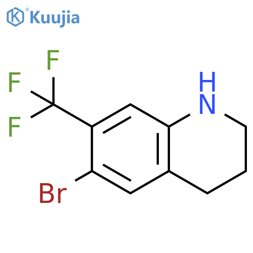 6-Bromo-7-(trifluoromethyl)-1,2,3,4-tetrahydroquinoline structure