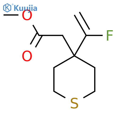 methyl 2-4-(1-fluoroethenyl)thian-4-ylacetate structure