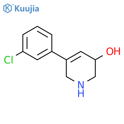 5-(3-Chlorophenyl)-1,2,3,6-tetrahydropyridin-3-ol structure