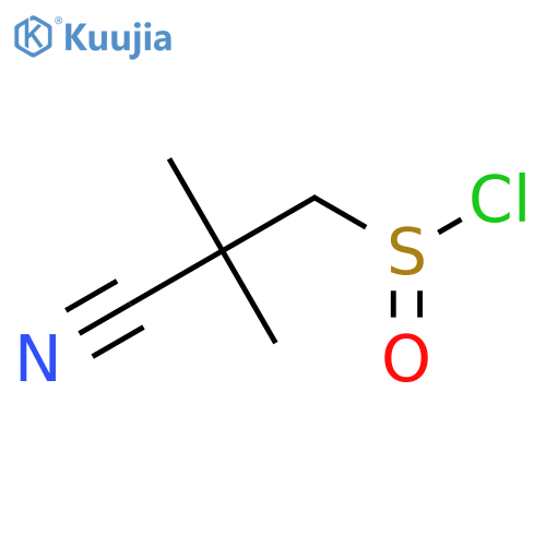 2-Cyano-2,2-dimethylethane-1-sulfinyl chloride structure