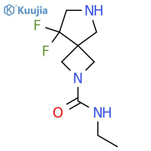N-ethyl-8,8-difluoro-2,6-diazaspiro[3.4]octane-2-carboxamide structure