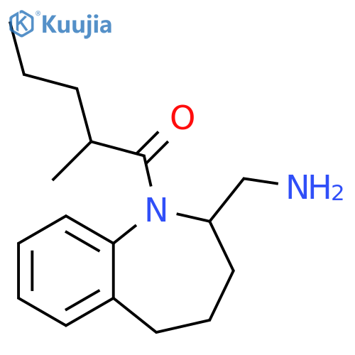 1-Pentanone, 1-[2-(aminomethyl)-2,3,4,5-tetrahydro-1H-1-benzazepin-1-yl]-2-methyl- structure