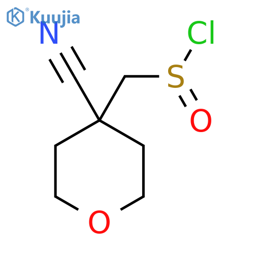 (4-Cyanooxan-4-yl)methanesulfinyl chloride structure