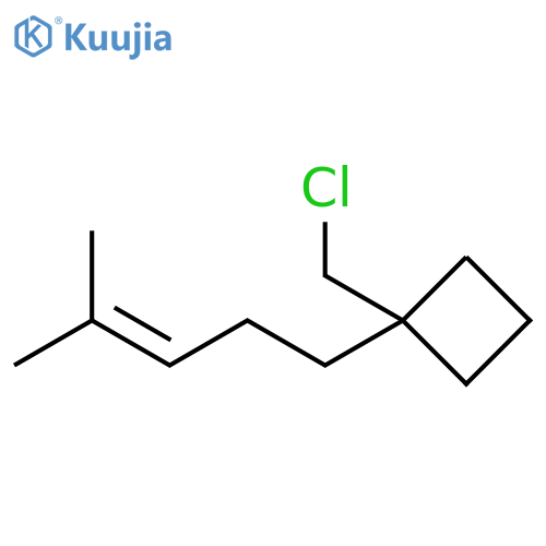 Cyclobutane, 1-(chloromethyl)-1-(4-methyl-3-penten-1-yl)- structure