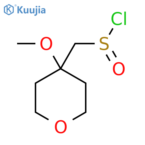 (4-Methoxyoxan-4-yl)methanesulfinyl chloride structure