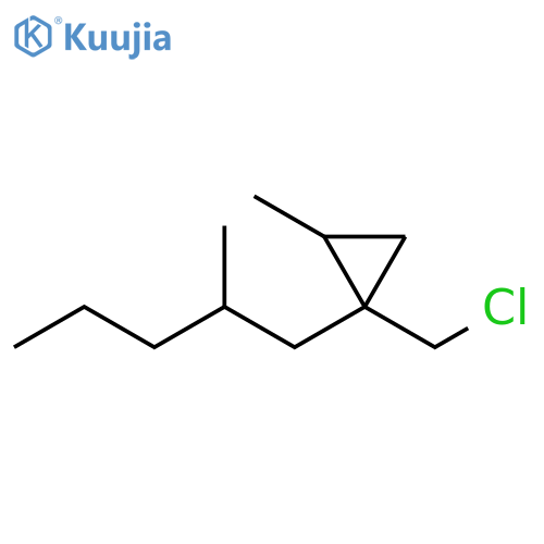 Cyclopropane, 1-(chloromethyl)-2-methyl-1-(2-methylpentyl)- structure