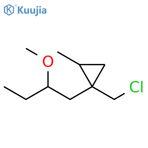 Cyclopropane, 1-(chloromethyl)-1-(2-methoxybutyl)-2-methyl- structure