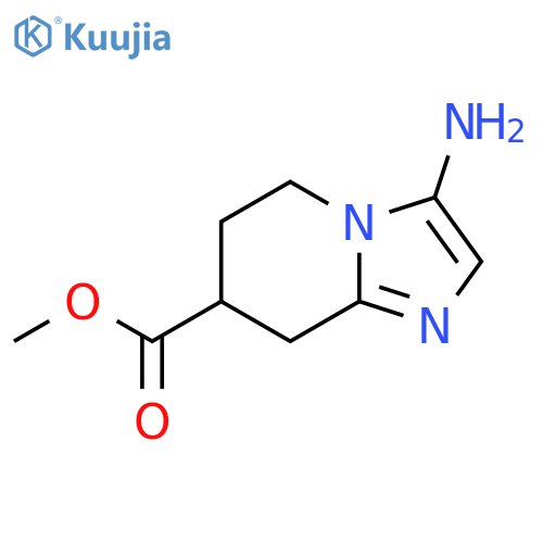 methyl 3-amino-5H,6H,7H,8H-imidazo1,2-apyridine-7-carboxylate structure