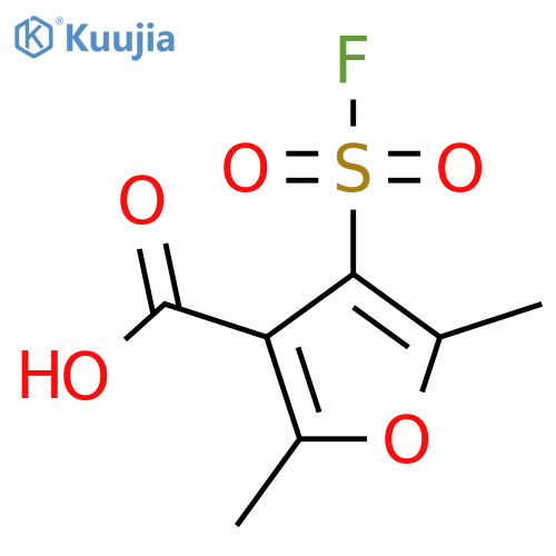 4-(Fluorosulfonyl)-2,5-dimethylfuran-3-carboxylic acid structure