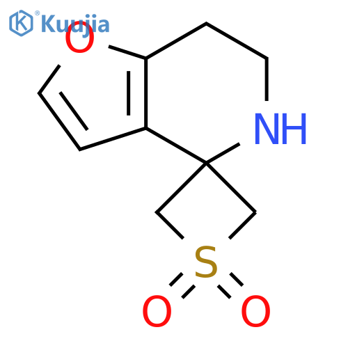 6,7-dihydro-5H-spirofuro3,2-cpyridine-4,3'-1lambda6thietane-1',1'-dione structure