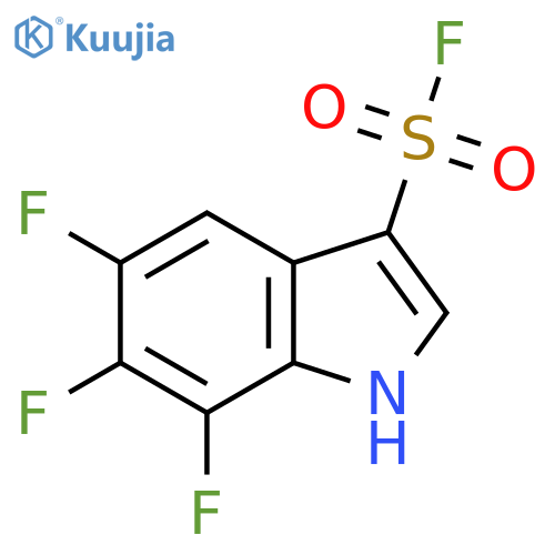 5,6,7-trifluoro-1H-indole-3-sulfonyl fluoride structure