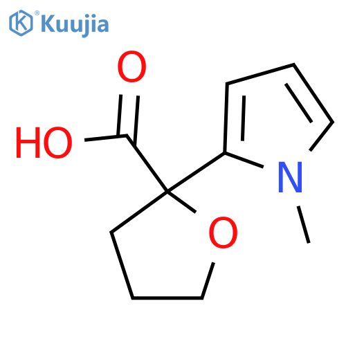 2-(1-methyl-1H-pyrrol-2-yl)oxolane-2-carboxylic acid structure