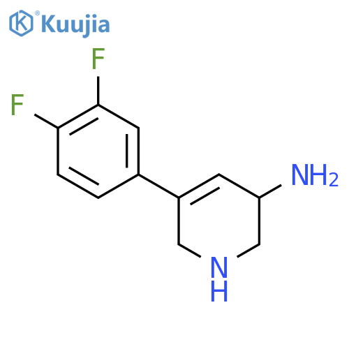 5-(3,4-Difluorophenyl)-1,2,3,6-tetrahydropyridin-3-amine structure