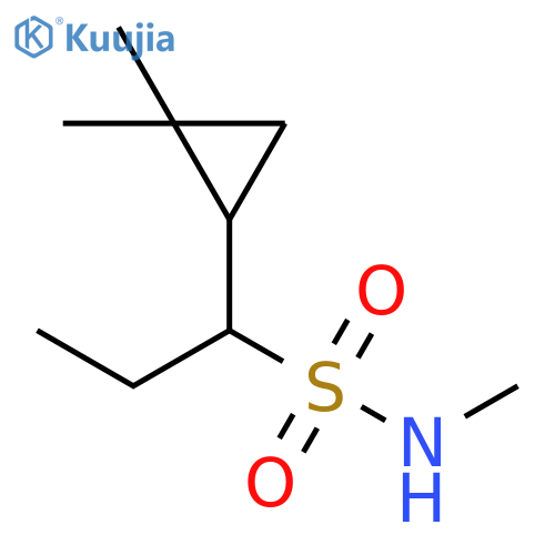 Cyclopropanemethanesulfonamide, α-ethyl-N,2,2-trimethyl- structure