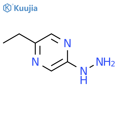 Pyrazine, 2-ethyl-5-hydrazinyl- structure