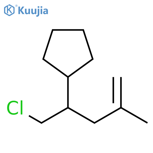 Cyclopentane, [1-(chloromethyl)-3-methyl-3-buten-1-yl]- structure