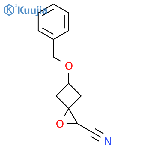 5-(Benzyloxy)-1-oxaspiro[2.3]hexane-2-carbonitrile structure