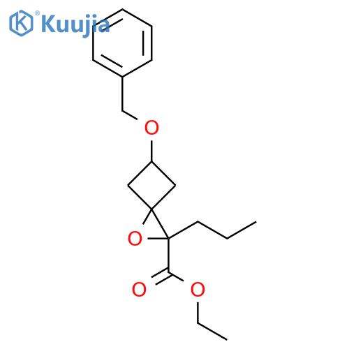 Ethyl 5-(benzyloxy)-2-propyl-1-oxaspiro[2.3]hexane-2-carboxylate structure