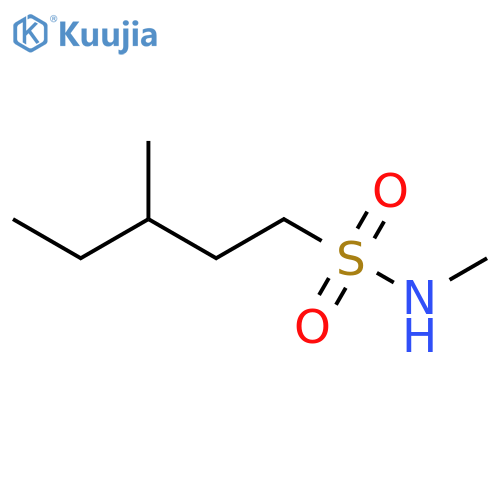 1-Pentanesulfonamide, N,3-dimethyl- structure